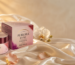 Aurora Luxe Brightening Cream 50g on luxury silk fabric