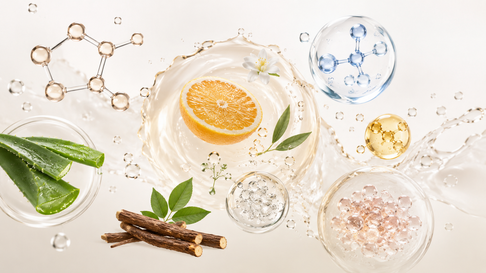 Premium skincare ingredients for glowing skin